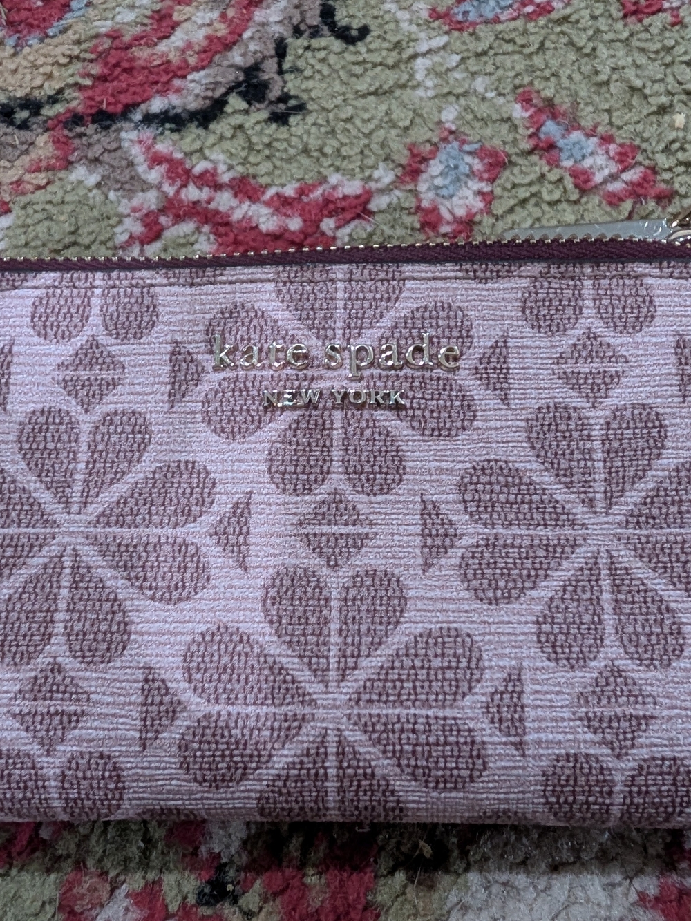 kate spade Pink Floral Jacquard Wallet